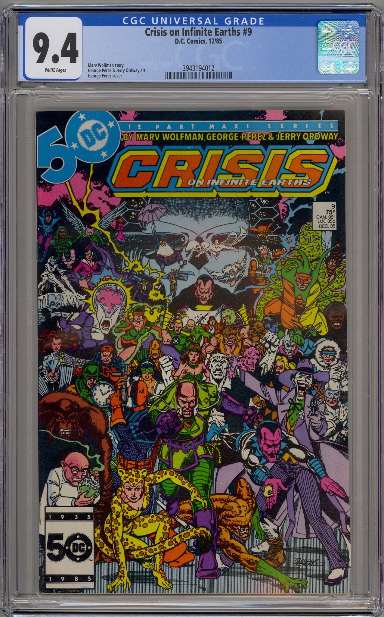 Crisis on Infinite Earths #9 (1985) Guy Garder/Green Lantern