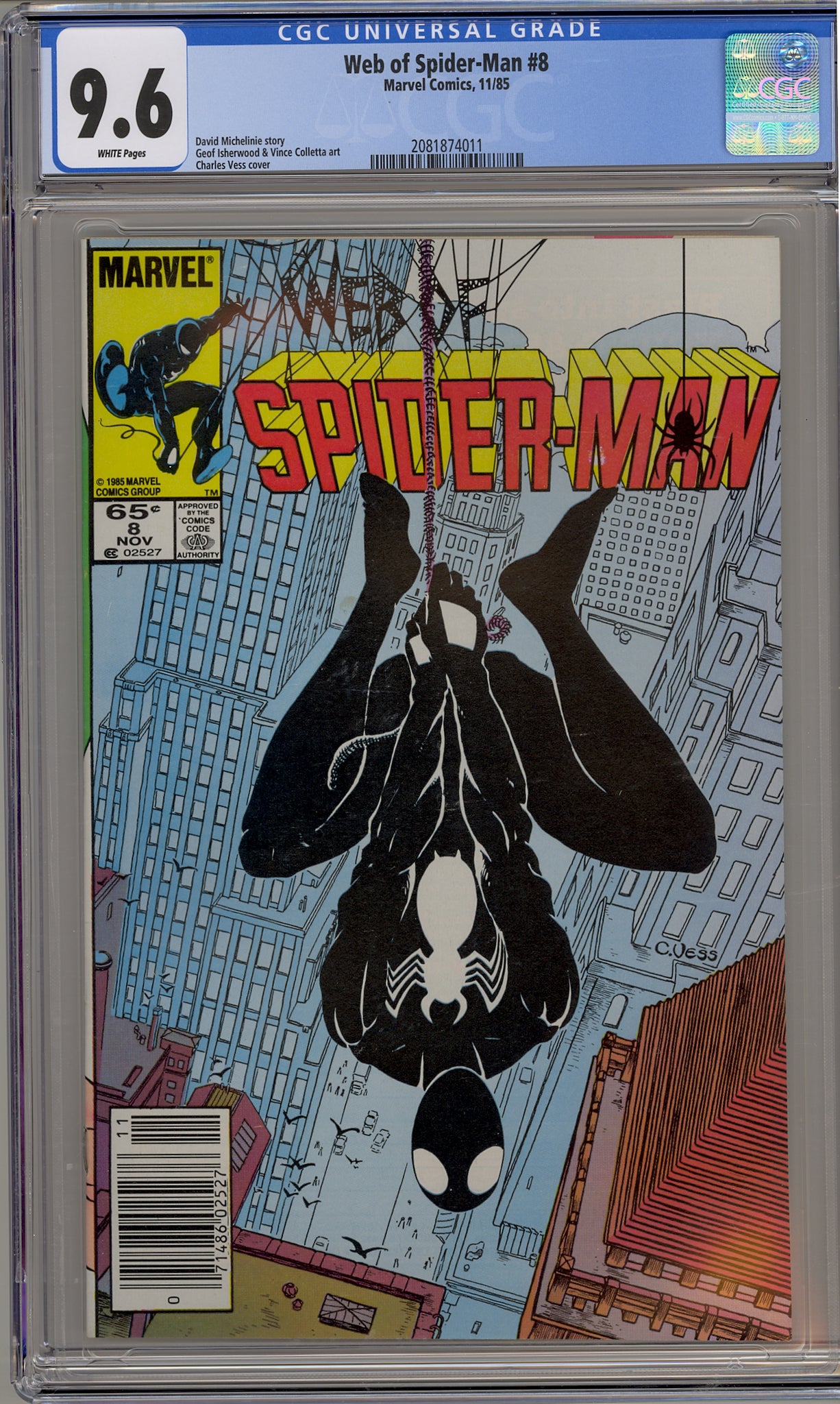 Web of Spider-Man #8 (1985) newsstand edition