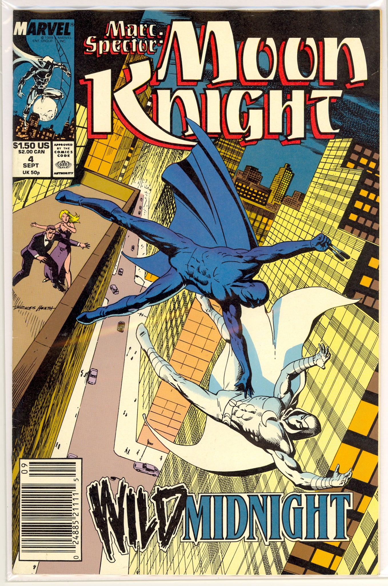 Marc Spector Moon Knight #4 (1989) newsstand edition, Midnight