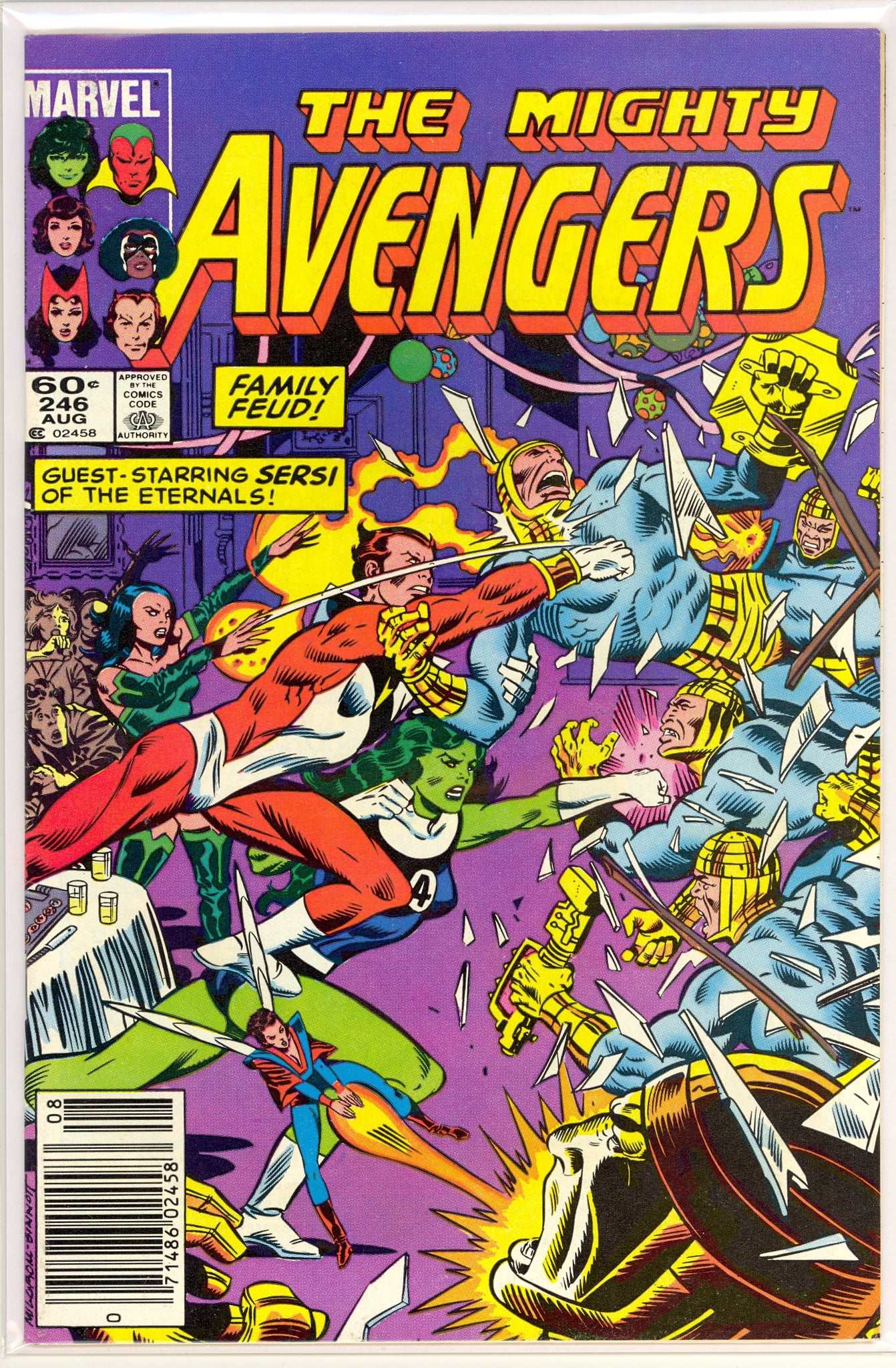 Avengers #246 (1984) newsstand edition, Mark Jewelers insert - Maria Rambeau