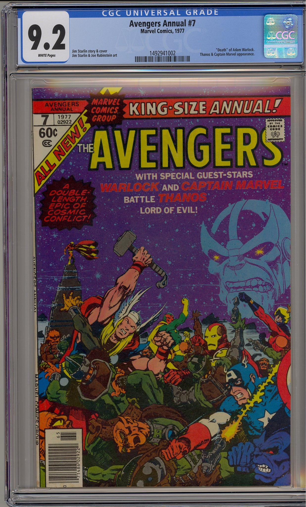 Avengers Annual #7 (1977) Thanos and Warlock