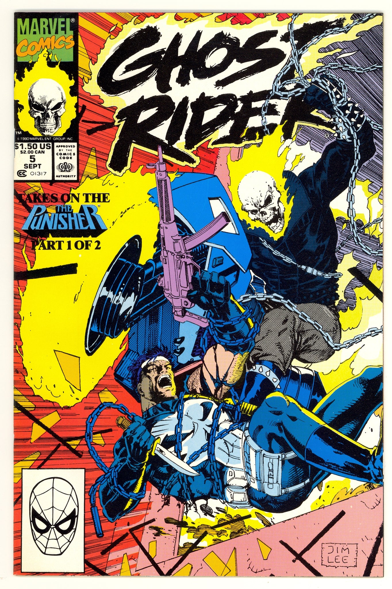 Ghost Rider #5 (1990) Punisher