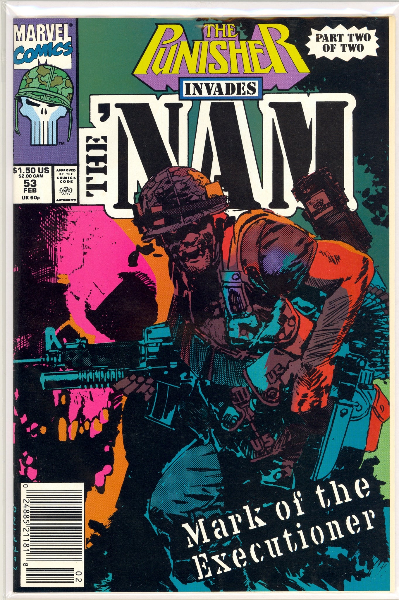 Punisher, The #53 (1991) newsstand edition - The 'Nam