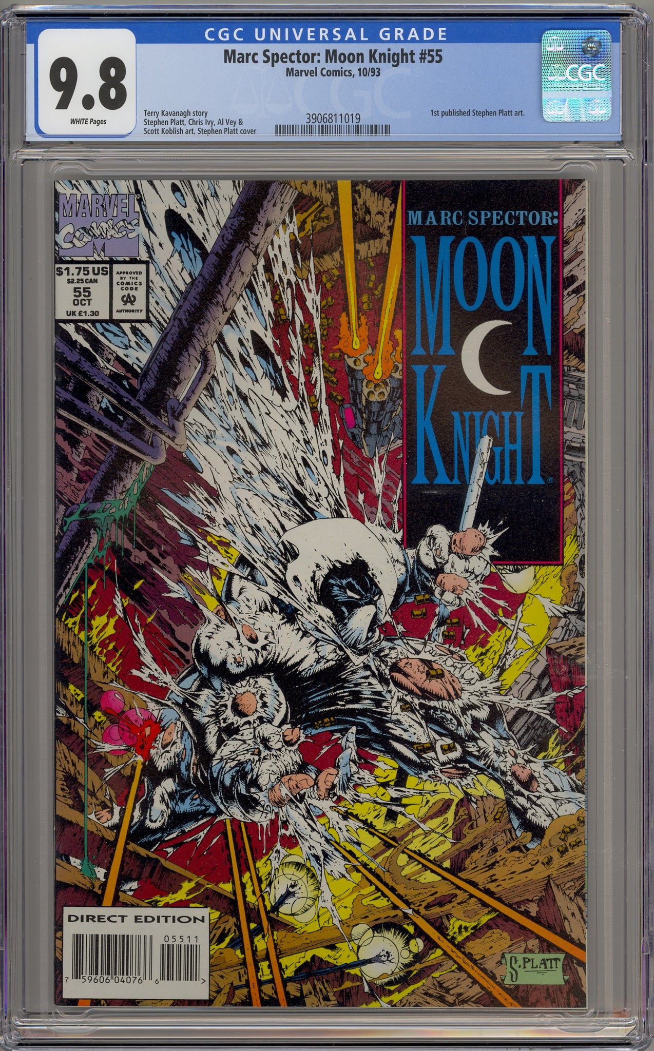 Marc Spector:  Moon Knight #55 (1993) Stephen Platt