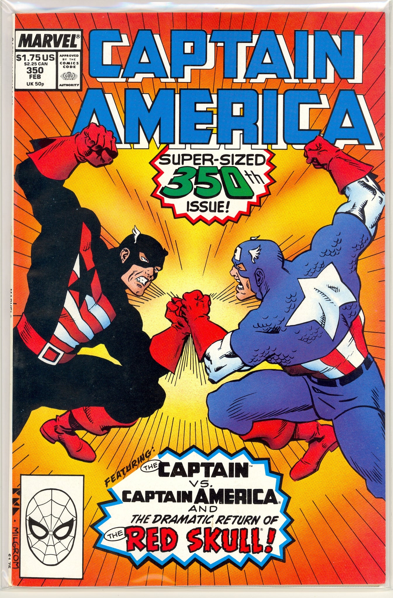 Captain America #350 (1989) The Captain, Red Skull