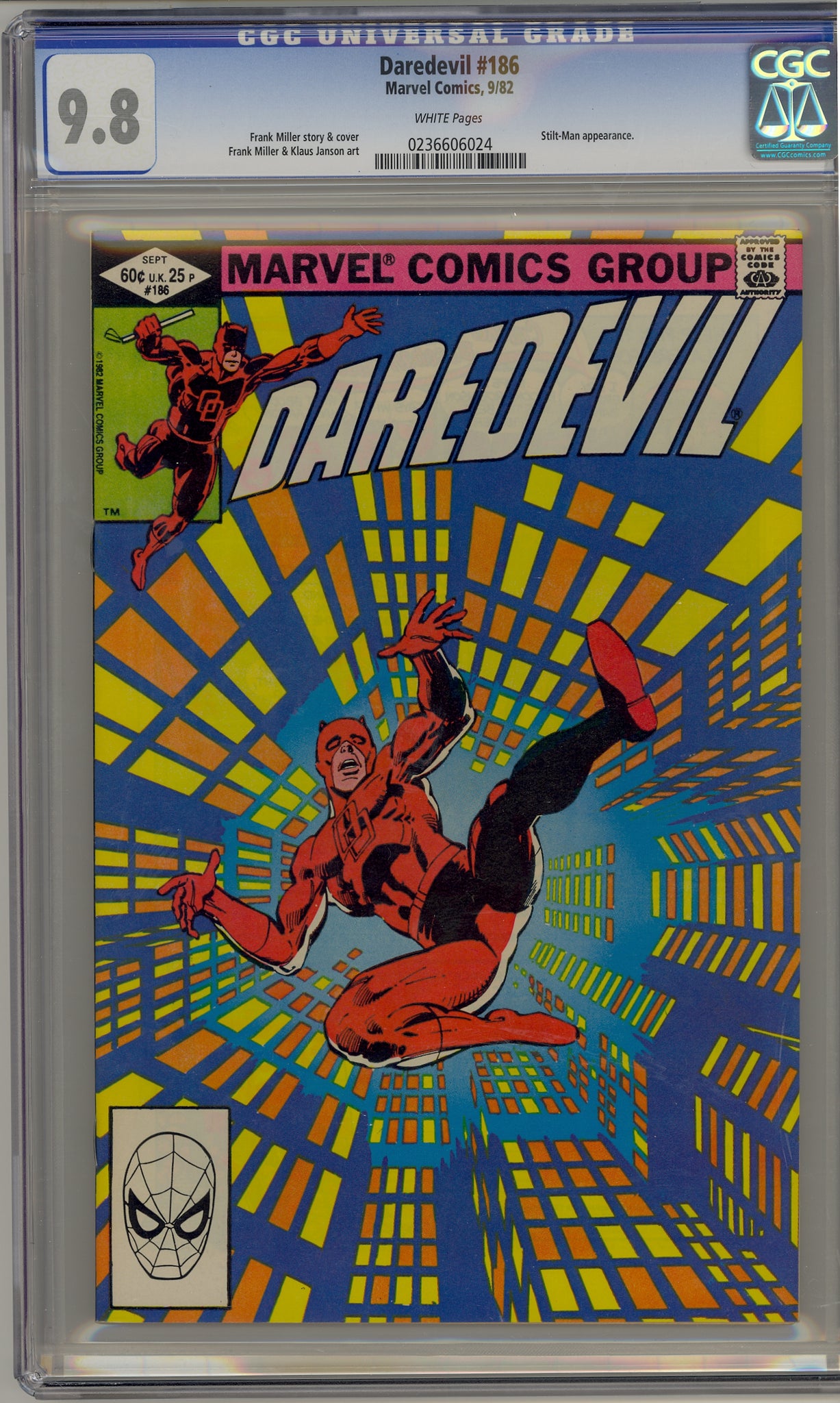 Daredevil #186 (1982) Stilt-Man