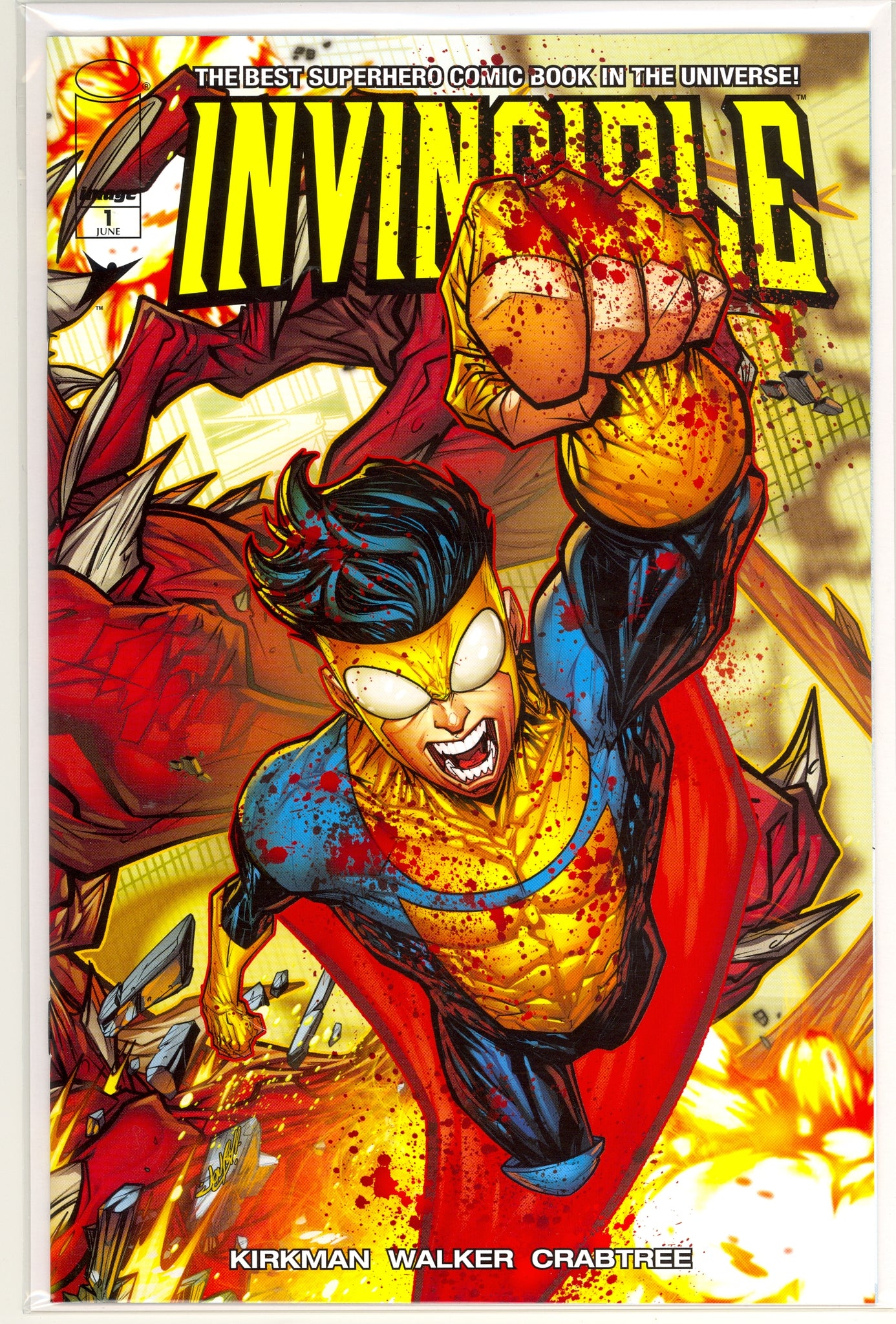 Invincible #1 (2022) Jonboy Meyers variant wraparound cover