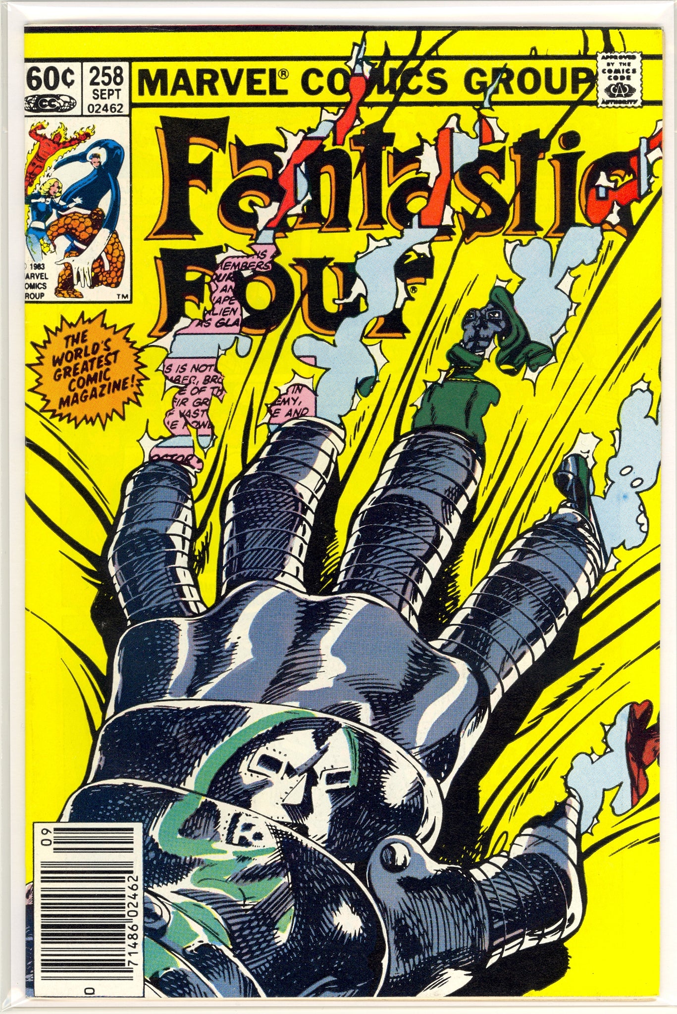 Fantastic Four #258 (1983) newsstand edition - Doctor Doom