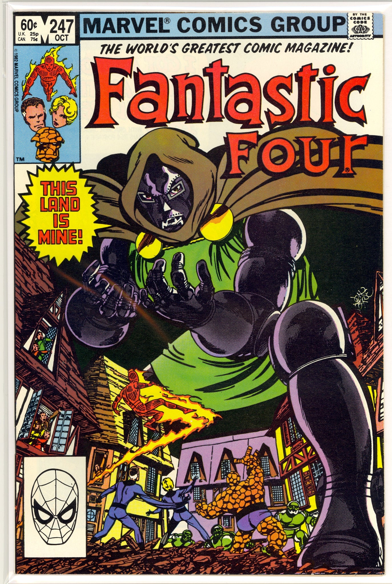 Fantastic Four #247 (1982) Doctor Doom, Kristoff Vernard