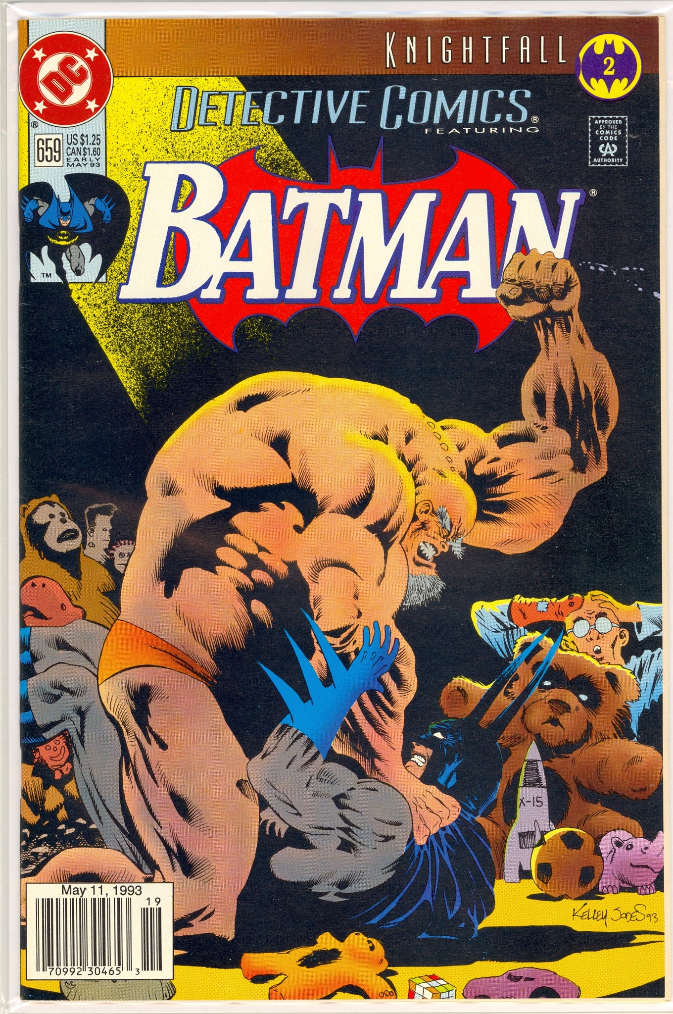 Detective Comics #659 (1993) newsstand edition - Knightfall part 2