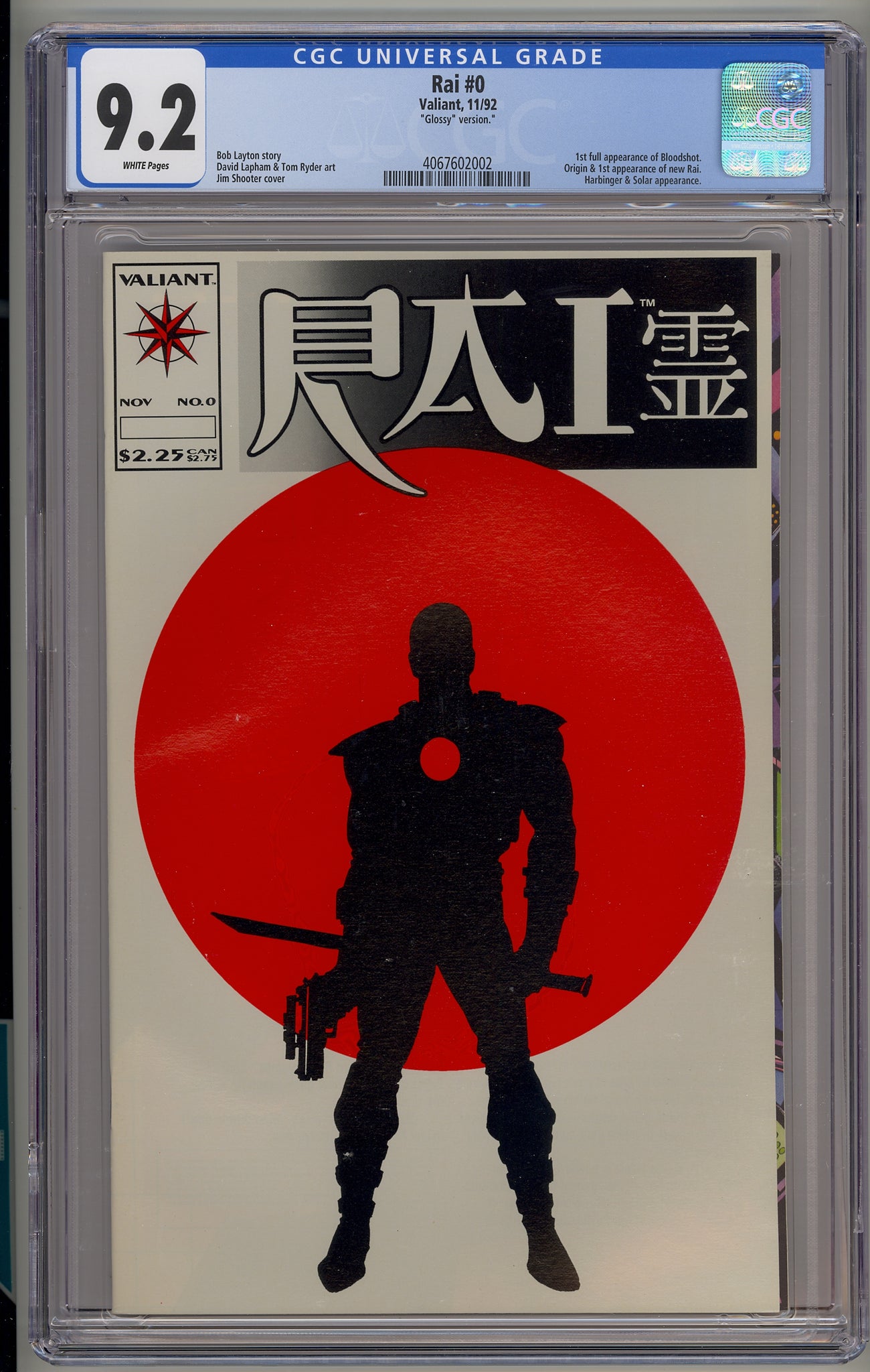 RAI #0 (1992) glossy edition - Bloodshot