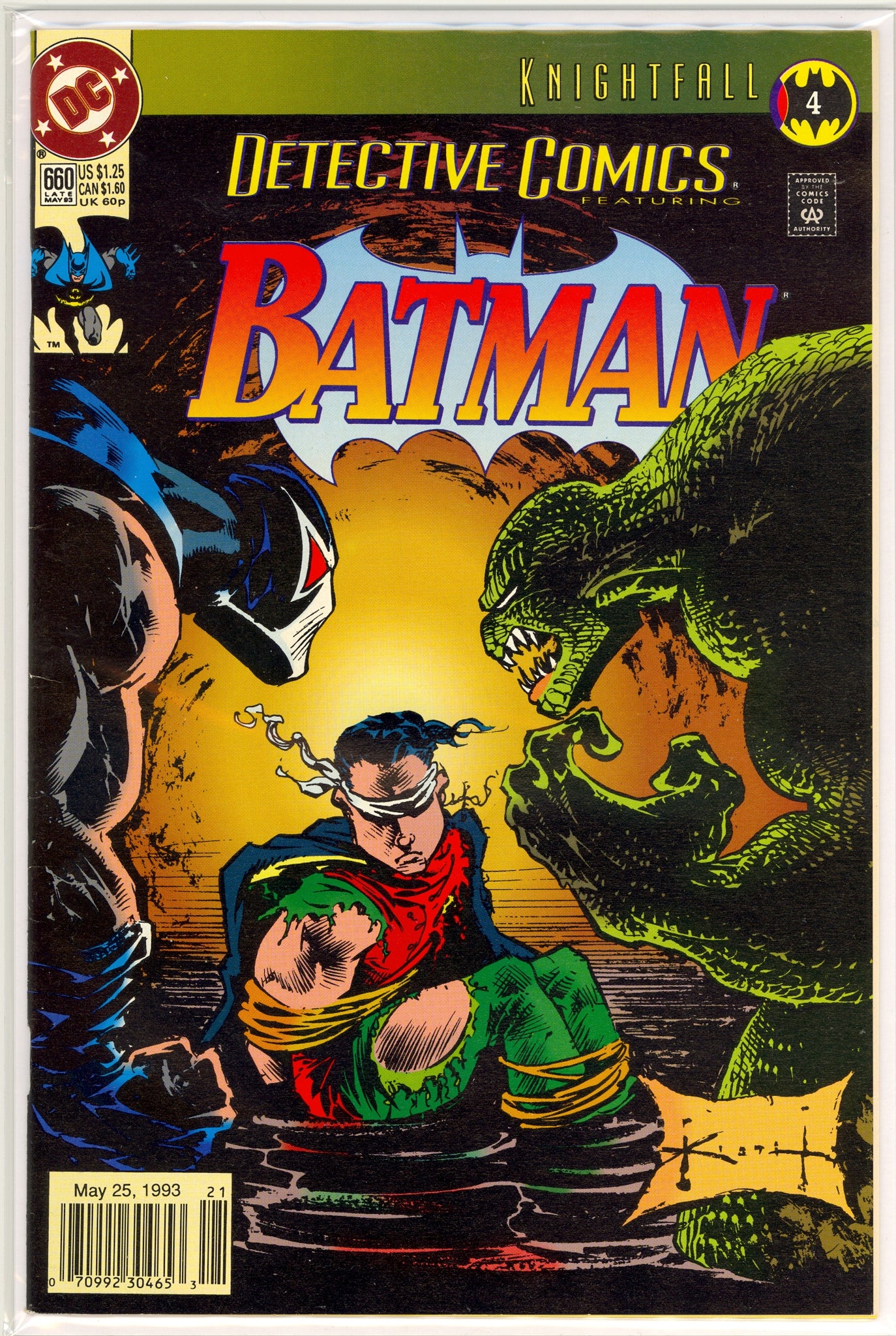 Detective Comics #660 (1993) newsstand edition - Knightfall part 4