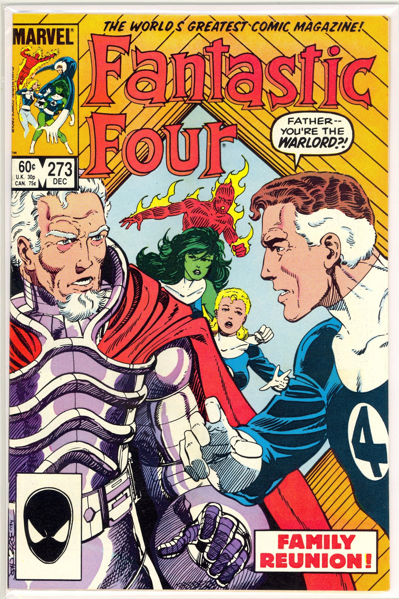 Fantastic Four #273 (1984) Nathaniel Richards, Kang