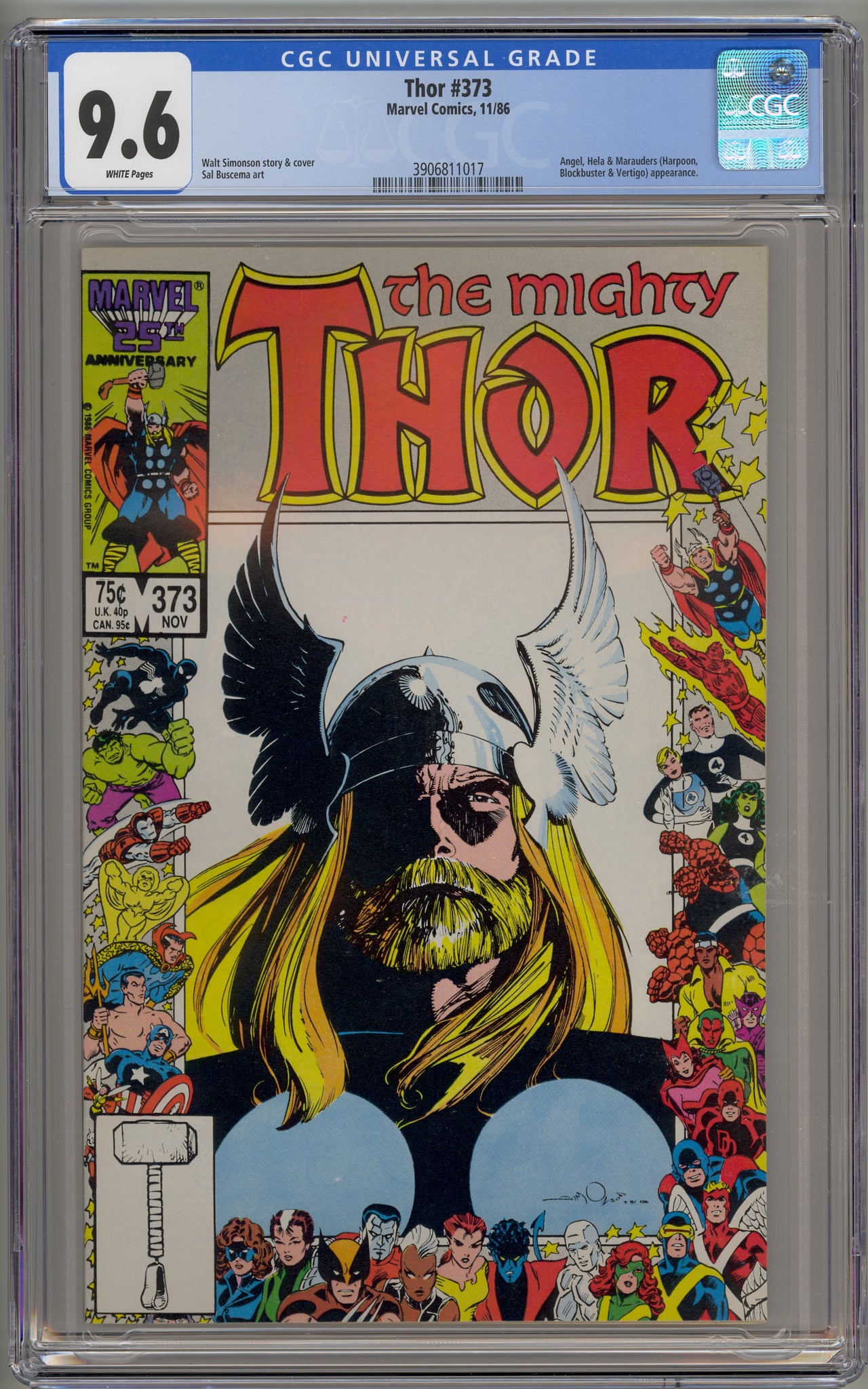 Mighty Thor, The #373 (1986) Marvel anniversary