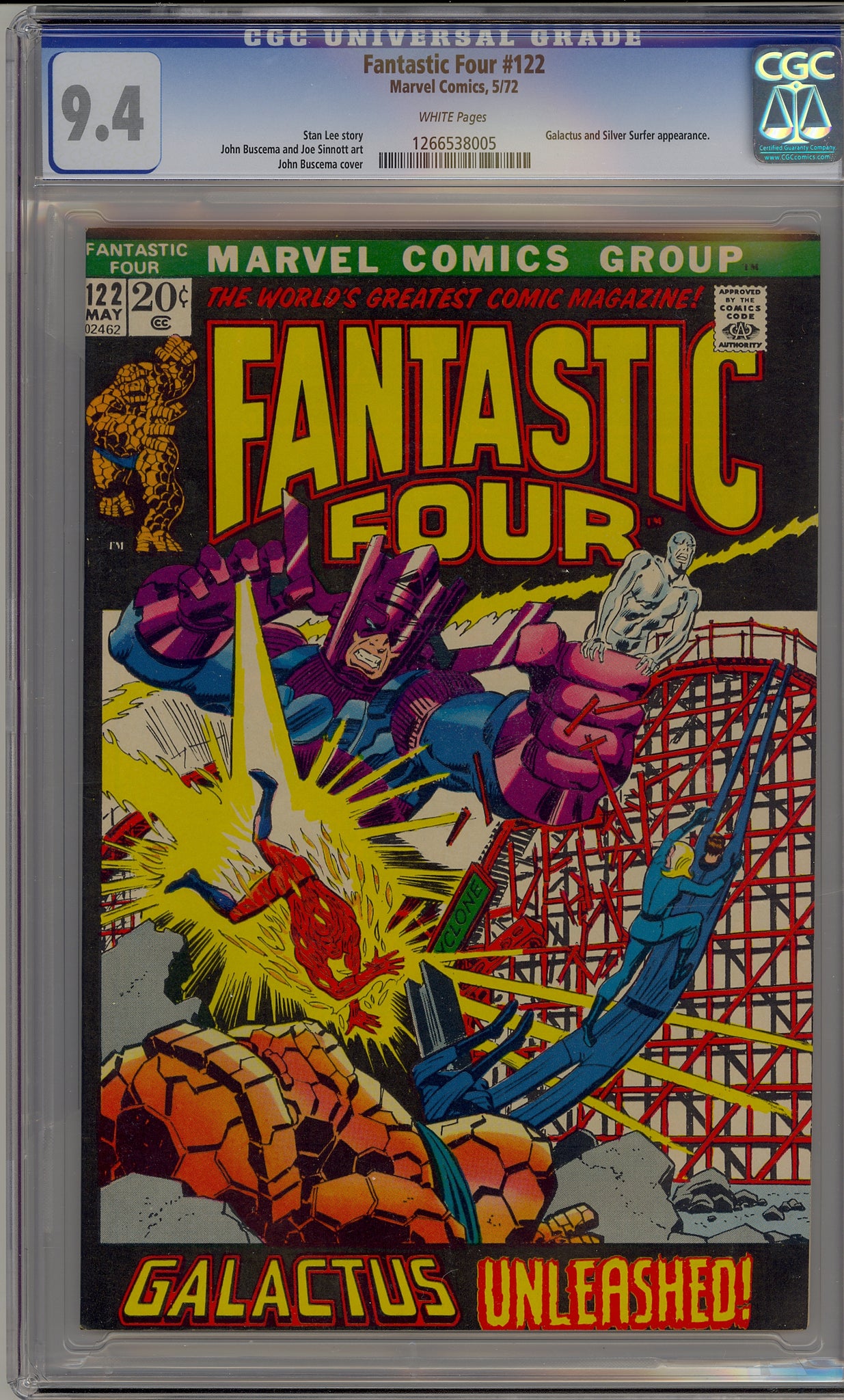 Fantastic Four #122 (1972) Silver Surfer, Galactus